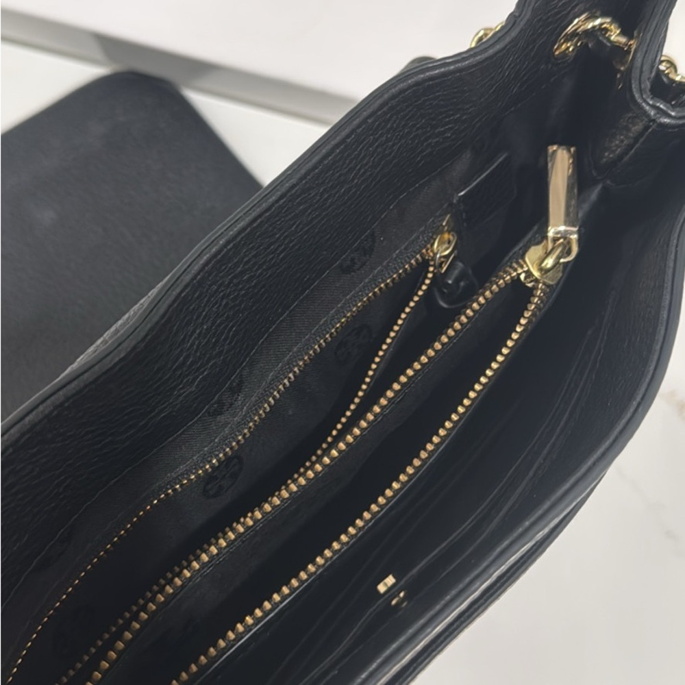 Black Leather Shoulder Bag - Picture 4 of 6